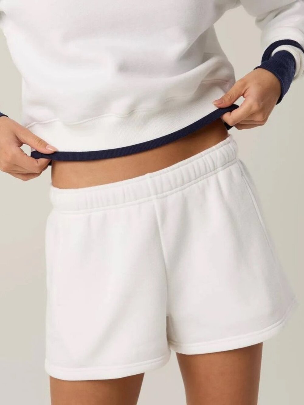 OFFLINE by Aerie 3" Cloud Fleece Shorts in White